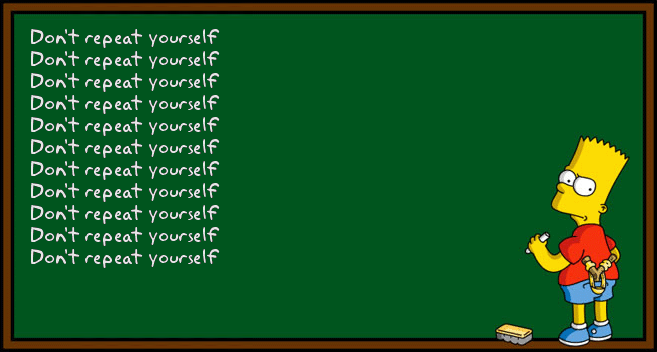 Bart Simpson repeating himself